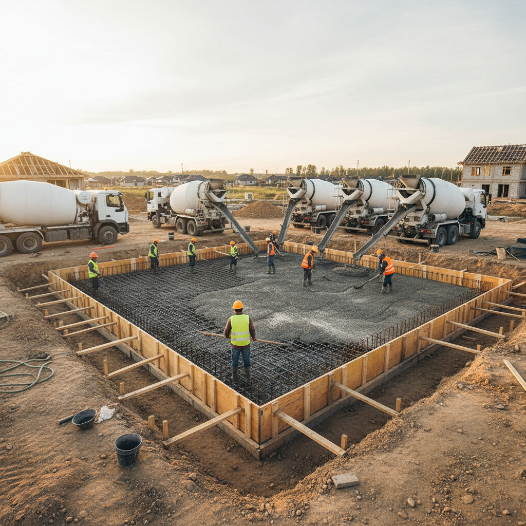 фото Сколько стоит залить фундамент под дом 10x10 метров