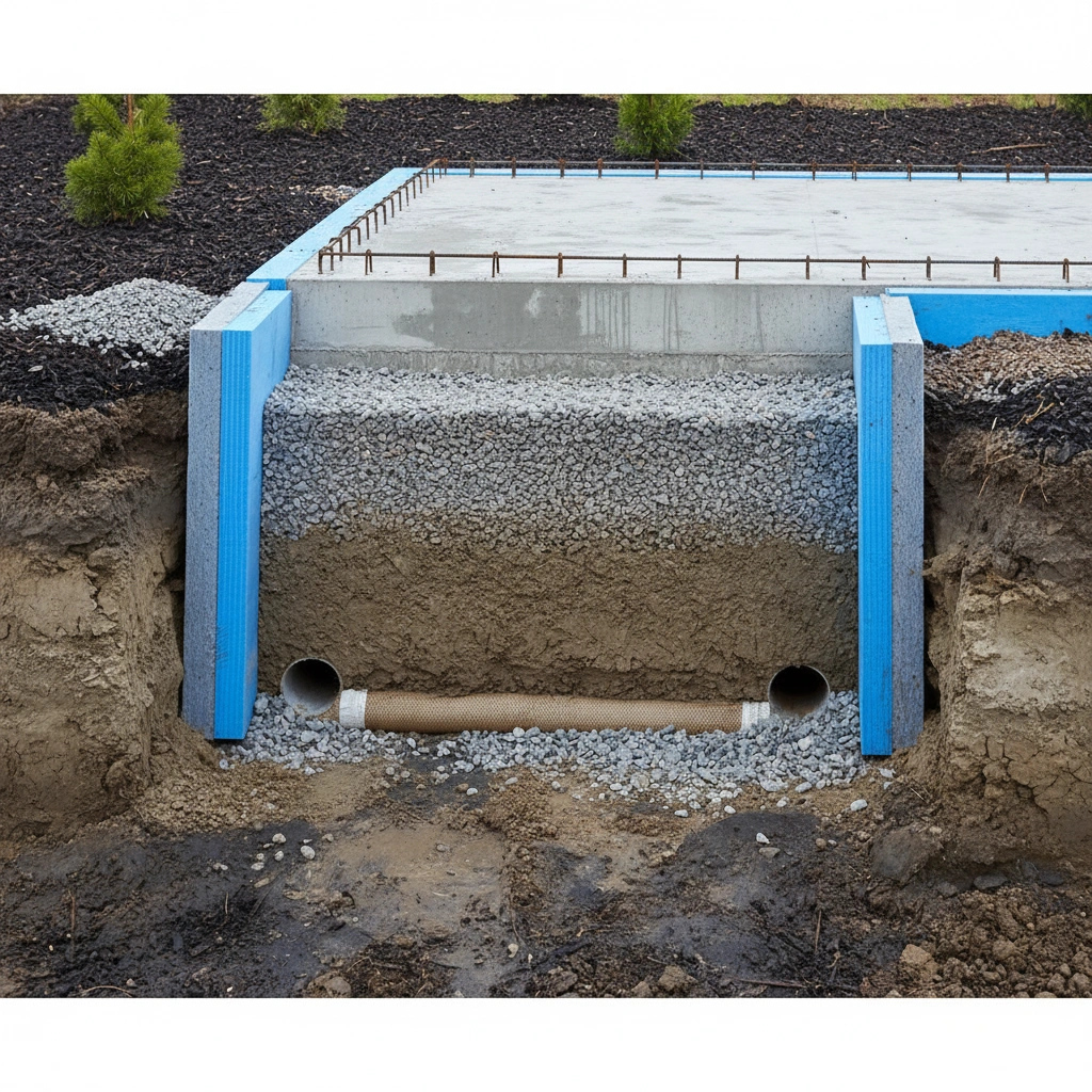 фото Фундамент на глинистой почве: как избежать пучения