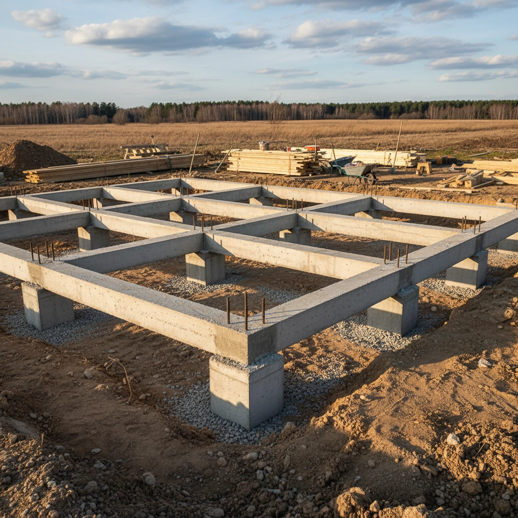 фото Фундамент под каркасный дом: особенности