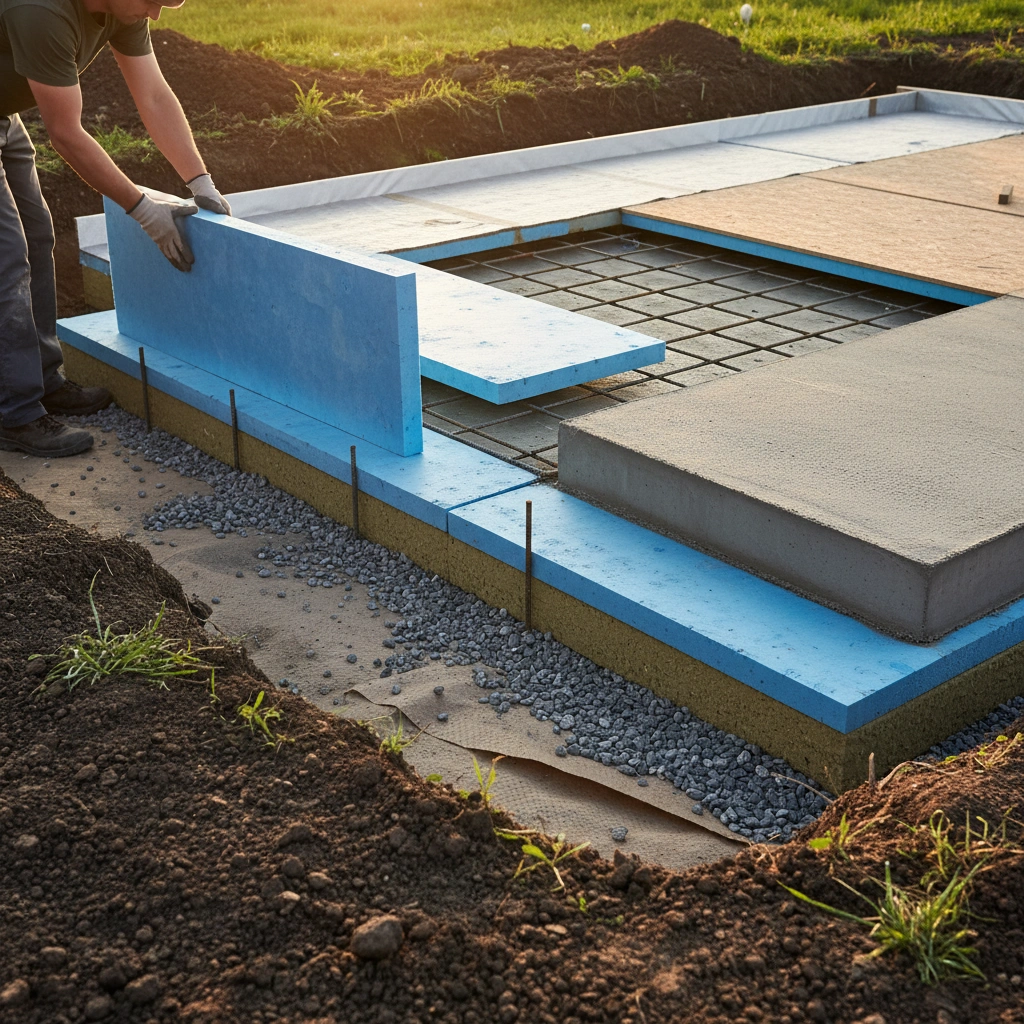 фото Нужно ли утеплять плитный фундамент снизу