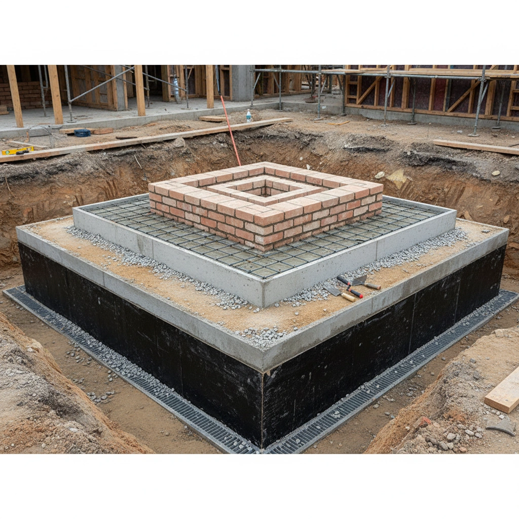 фото Фундамент под камин или печь: особенности