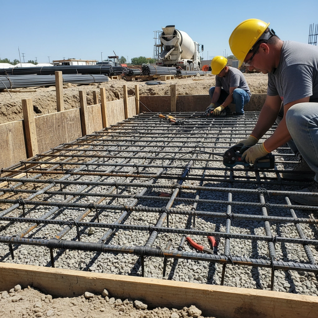 фото Как соединить арматуру в фундаменте