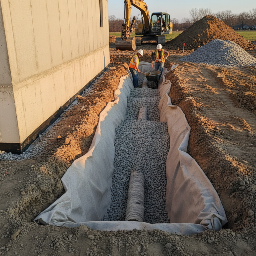 Как сделать дренаж вокруг фундамента | статья от компании ФундаментПодКлюч