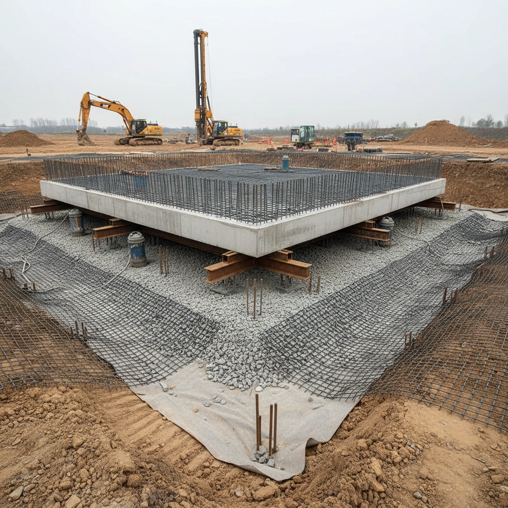 Плитный фундамент на слабом грунте: как усилить | статья от компании ФундаментПодКлюч